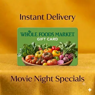 $100.00 USD Whole Foods Market Gift Card