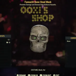 Fasnacht Bone Head Mask