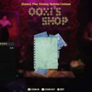 Glowing skeleton plans