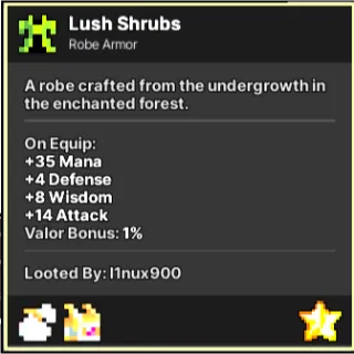 Pixel Quest | Lush Shrubs Legendary