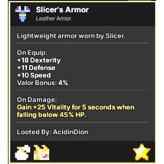 Pixel Quest | Slicers's Armor Legendary