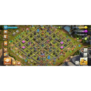 High-level CoC account! XP Level 282. Heroes: Barbarian King 101, Archer Queen 101, Grand Warden 90, Royal Champion 51