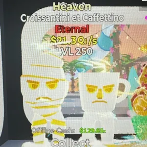 Fortnite Steal The Brainrot Croissantini et Caffetino $21.3Qi/s