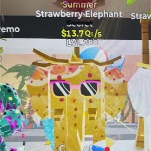 Fortnite Steal The Brainrot Strawberry Elephant $13.7Qi/s