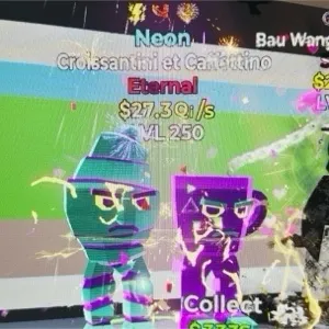 Fortnite Steal The Brainrot Croissantini et Caffettino $27.3Qi/s