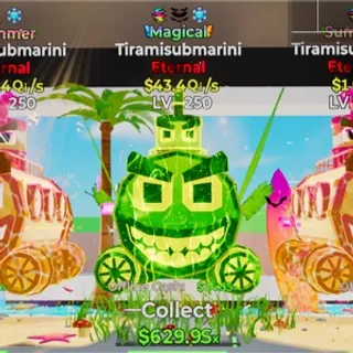 Fortnite Steal The Brainrot Tiramisubmarini $43.4Qi/s
