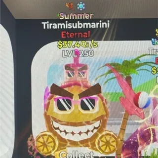 Fortnite Steal The Brainrot Tiramisubmarini $37.4Qi/s