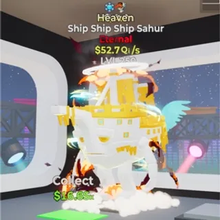 Ship Ship Ship Sahur $52.7Qi/s Fortnite Steal The Brainrot 