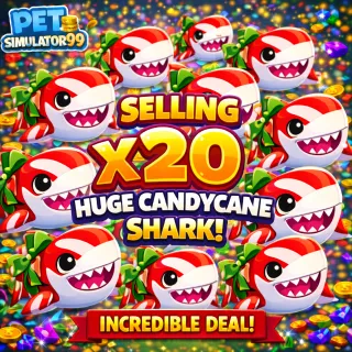 x20 Huge Candycane Shark