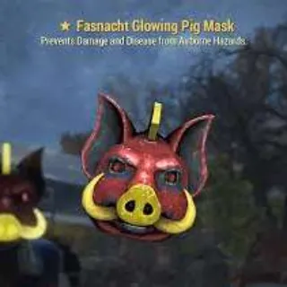 Glowing Pig Mask