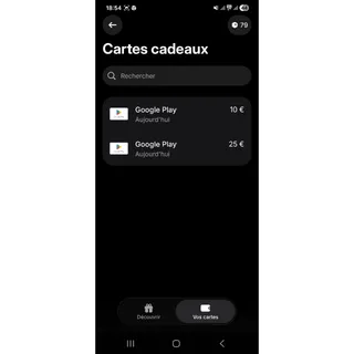€25.00 EUR Google Play