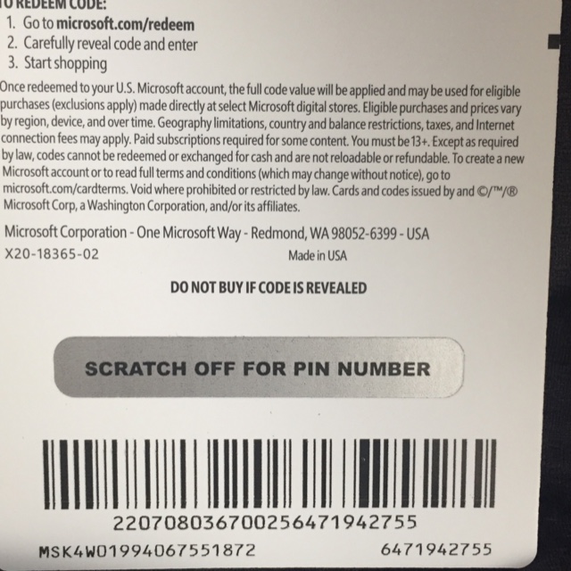 New xbox gift store card codes