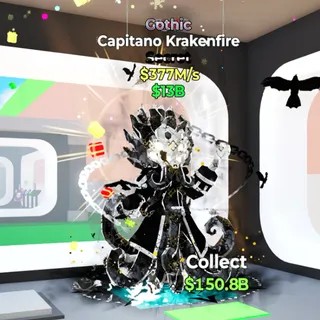 Capitano Krakenfire Gothic / Fortnite Steal The Brainrot 