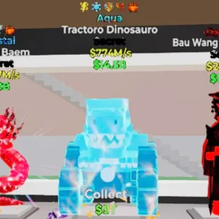 Tractoro Dinosauro Aqua 5 traits