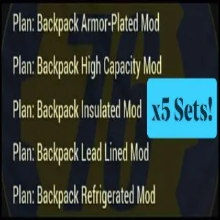 Plan | 🎒Backpack Mods x5🎒