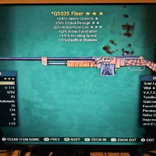 Weapon | Quad 50crit 25vats Fixer