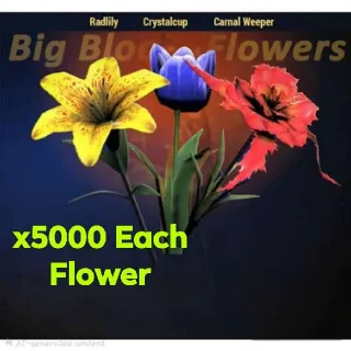 Big Bloom Flowers x5000