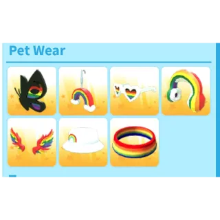 Rainbow pride pet wear bundle