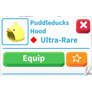 Puddleducks hood