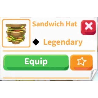 Sandwich Hat pet wear