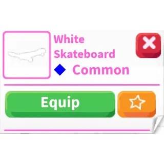 White skateboard