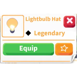 Lightbulb hat