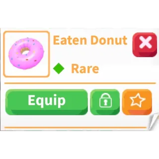 Eaten donut 