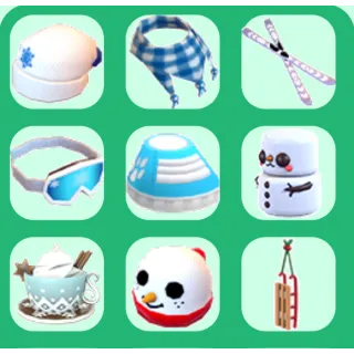 Winter blue pet wear bundle