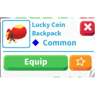 Lucky Coin backpack