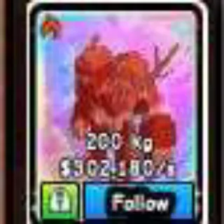 Fire Kaelen 200kg 300k/Sec - Build A Zoo