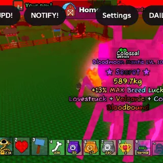 Collosal Bloodmoon Mantis ⭐Secret⭐ - Catch And Tame