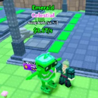 Celestial Swagsoda W/ Emerald Mutation  - Survive The Lava For Brainrot