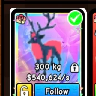 valentine theron/deer on build a zoo