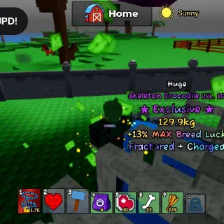 Catch And Tame - ⭐Exclusive⭐Huge Skeleton Crocodile Mutated