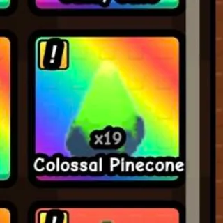 5x collosal pinecone on build a zoo