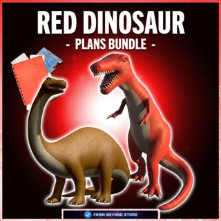 RED DINOSAUR CAMP BUNDLE [PLANS]