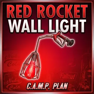 RED ROCKET GAS PUMP WALL LIGHT [PLAN]