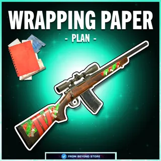WRAPPING PAPER HUNTING RIFLE PAINT [PLAN]