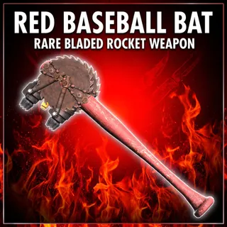 RED BASEBALL BAT [RARE]