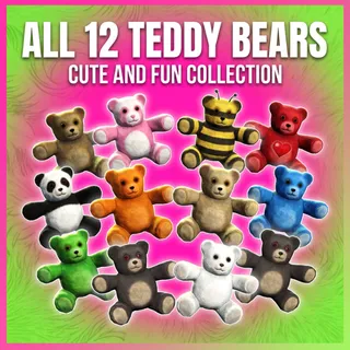 ALL 12 TEDDY BEARS [MISC]