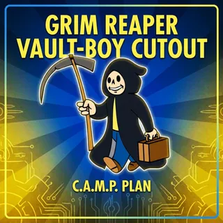 GRIM REAPER VAULT BOY CUTOUT [PLAN]