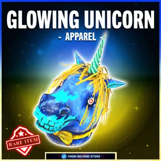 GLOWING UNICORN FASNACHT MASK