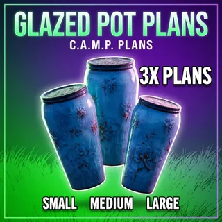 GLAZED BIG BLOOM POTS [PLANS]