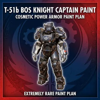 T-51B BOS KNIGHT CAPTAIN POWER ARMOR PAINT [PLAN]