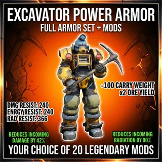 EXCAVATOR POWER ARMOR SET + MODS