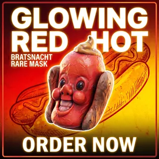 GLOWING RED HOT MASK