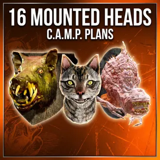 MOUNTED HEADS BUNDLE [PLAN]