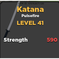 Other Treasure Quest Katana In Game Items Gameflip - roblox katana knife