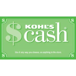 10$ Kohl's cash fast delivery