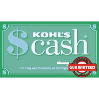 $5 Kohl's cash READ DESCRIPTION 